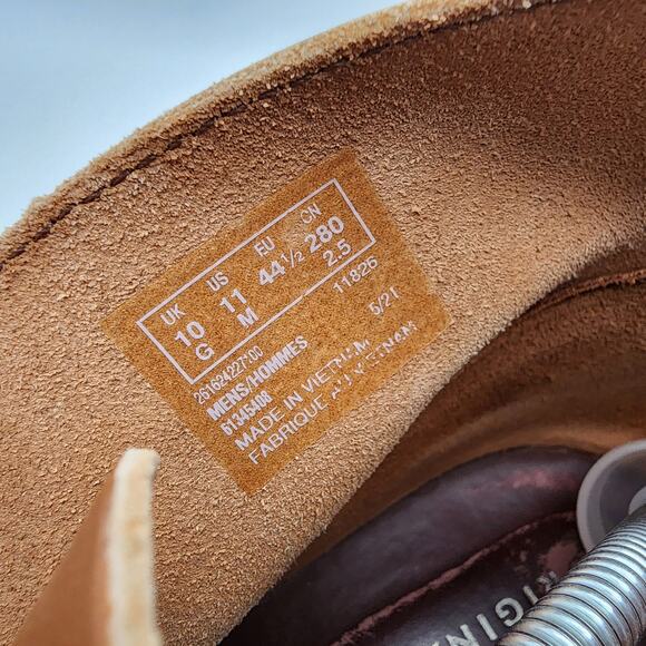 Clarks Mens Leather Chukka Desert Boots Size 11M Cognac Lace Up Ankle 11826 main image 8